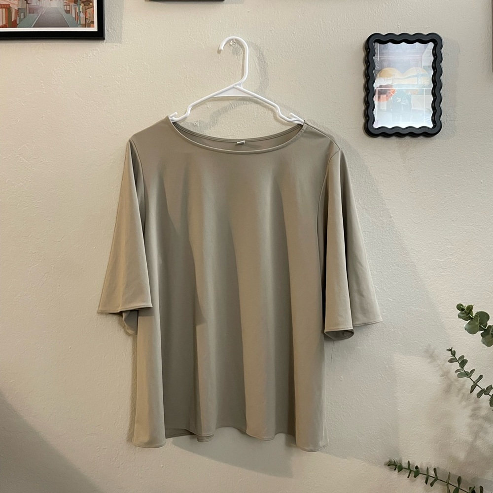Uniqlo Khaki Top